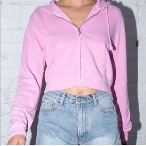 COPY - Brandy Melville Pink Crystal Hoodie